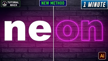 How to make Realistic NEON GLOW in Illustrator 2025