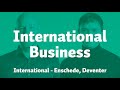 International business  saxion university of applied sciences