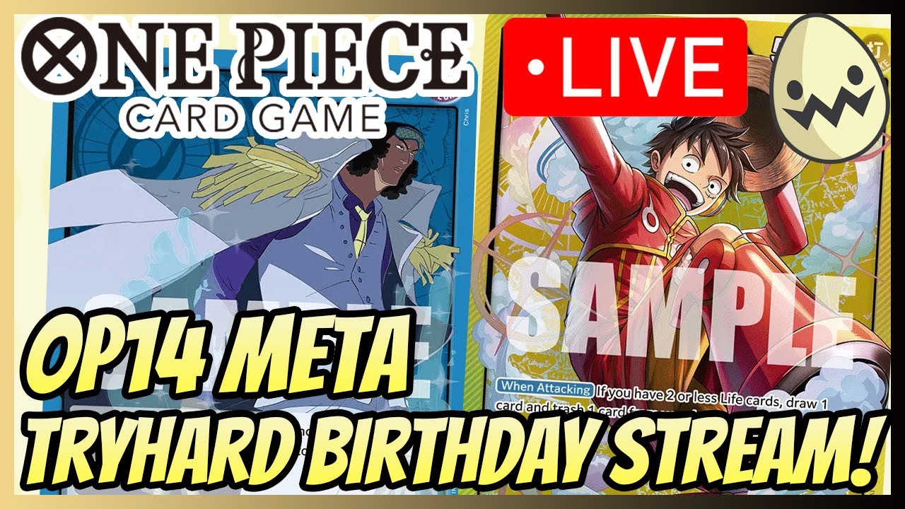 One Piece Card Game: Birthday Stream! ST29 Luffy and Kuzan Testing!