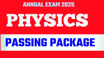 2ND PU PHYSICS PASSING PACKAGE 2025 || PU II   PHYSICS PASSING PACKAGE