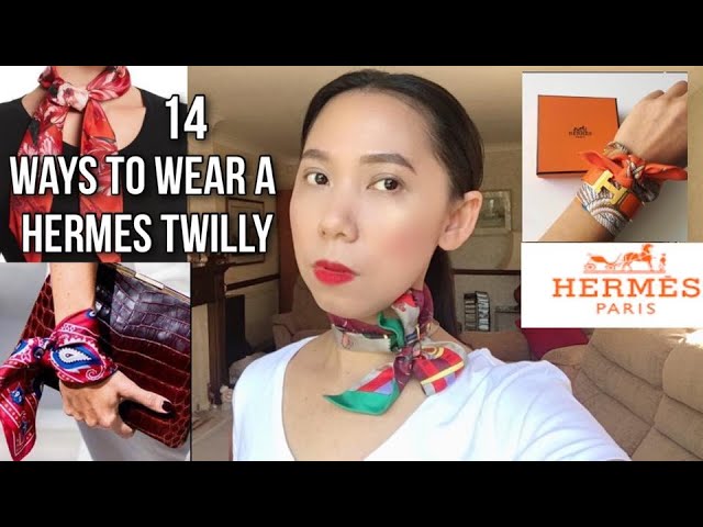 hermes twilly how to wear