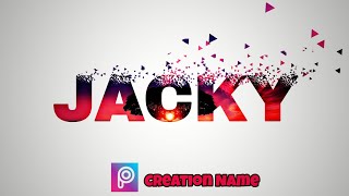 JACKY - Name creation on PicsArt | Name editing tutorial screenshot 5