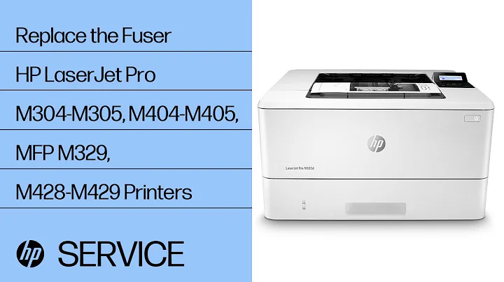 Replace the Fuser | HP LaserJet Pro M304-M305, M404-M405, MFP M329, M428-M429 Printers | HP