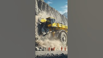 World’s Largest Rock Saw Machine in Action 🔥 | #AI #Machines #engineering