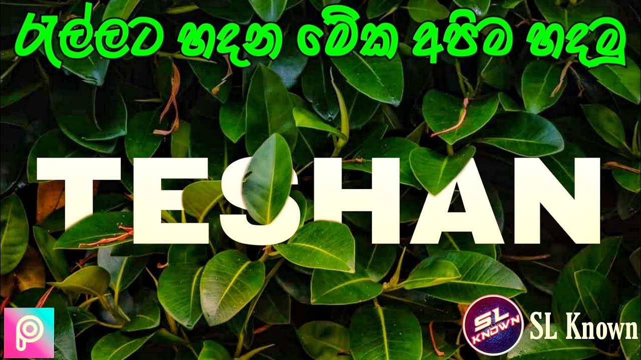Behind The Leaf Concept Photo Editing SL Known Sinhala YouTube