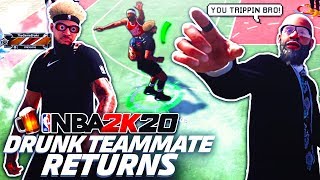 my drunk teammate returns to takeover nba 2k20 with the best build?