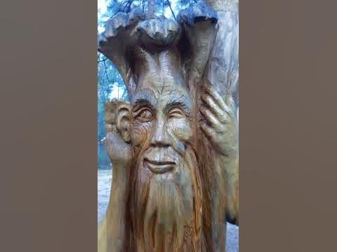 Леший из дерева - YouTube