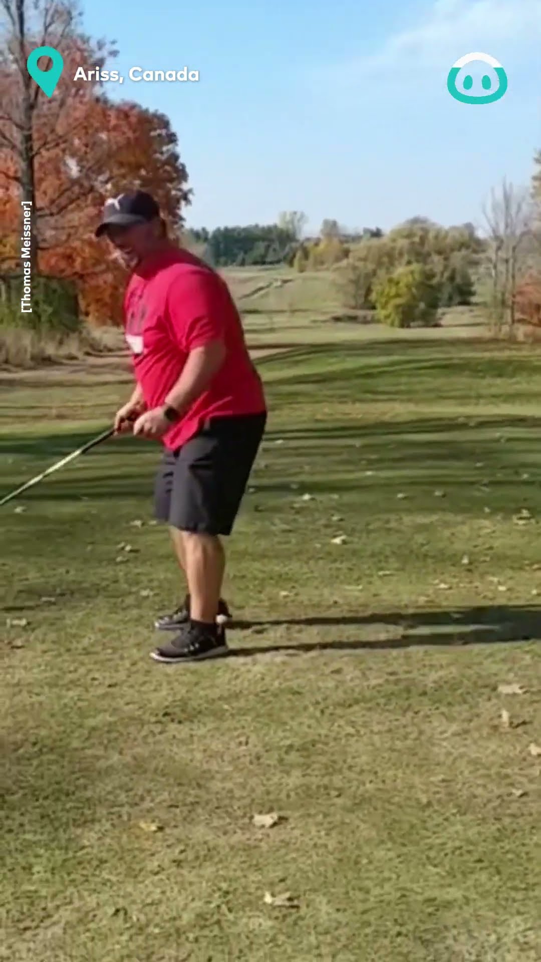 Golf Ball Bounces Back on Tree || ViralHog