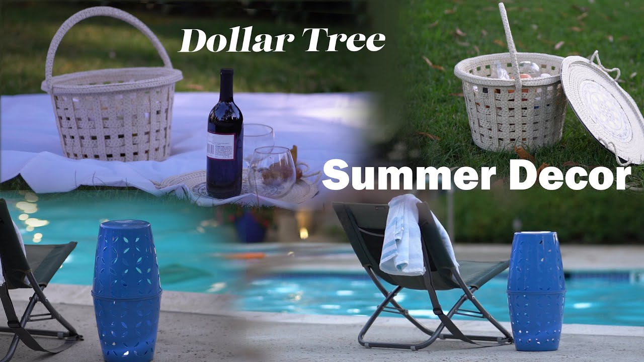 Dollar Tree DIY Summer Decor / YouTube