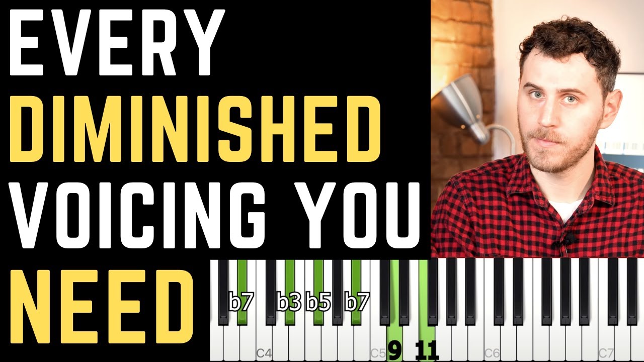 Every Half-Diminished & Diminished Voicing You Need - Jazz Piano Lesson