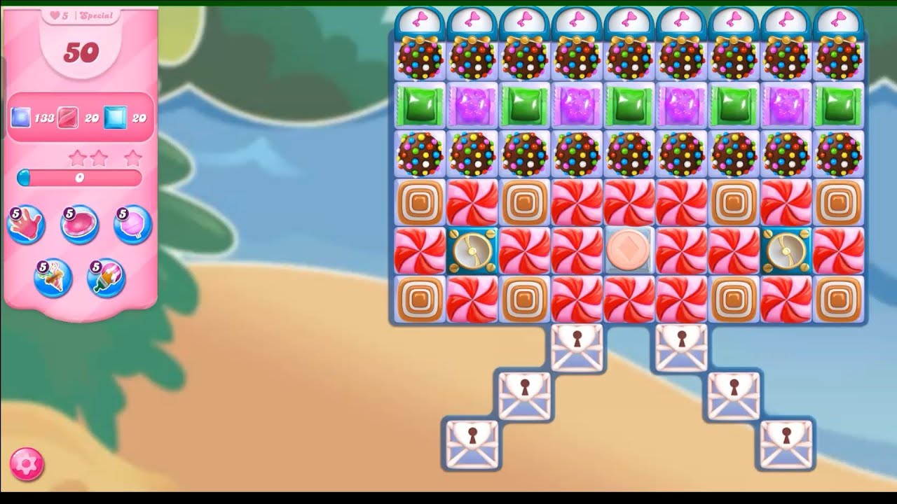 Colour Bomb & green and purple wrapped candies level | Candy crush saga pro level 158 | 