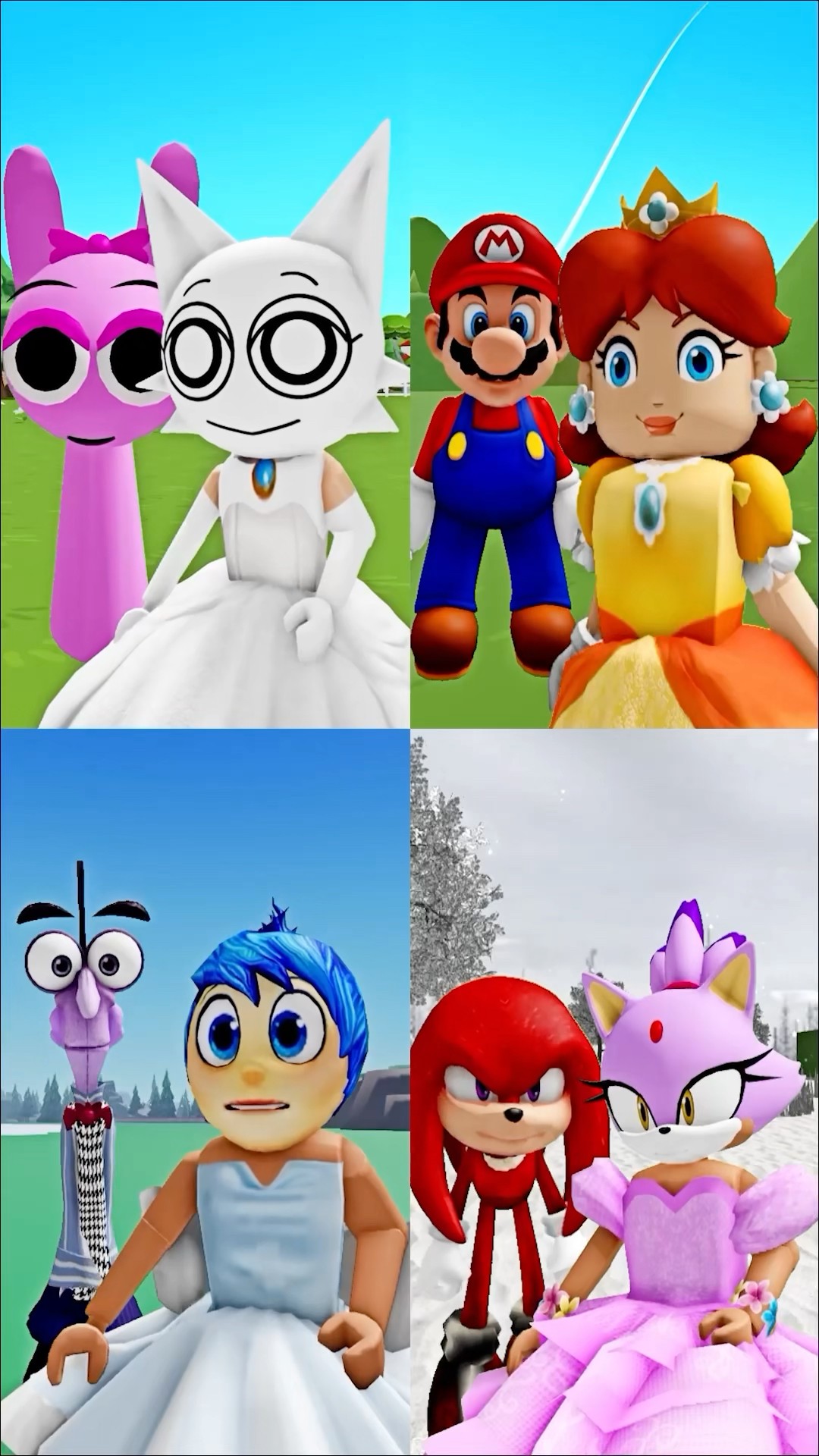 QUEEN NEVER CRY 4 #incredibox #sprunki #insideout2 #sonic #mario #anxiety #joy #shin