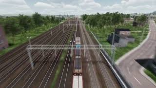 SimRail. Timelaps Day. Freight train №6290** from Katowice to Knapowka. Bot. Not on schedule.