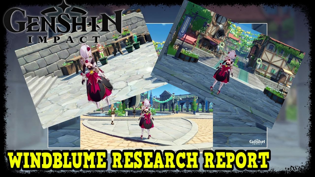 Windblume Research Report Quest Guide in Genshin Impact All Picture Locations