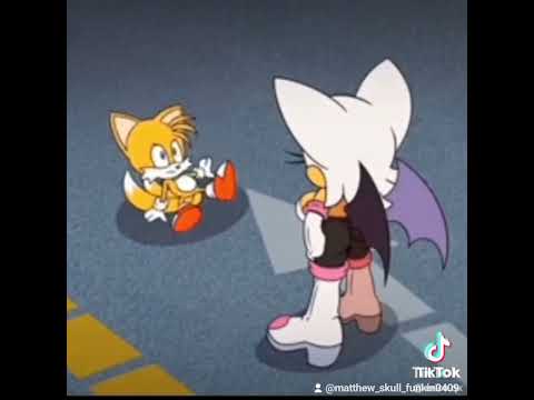 Tails breakdancing on rouge