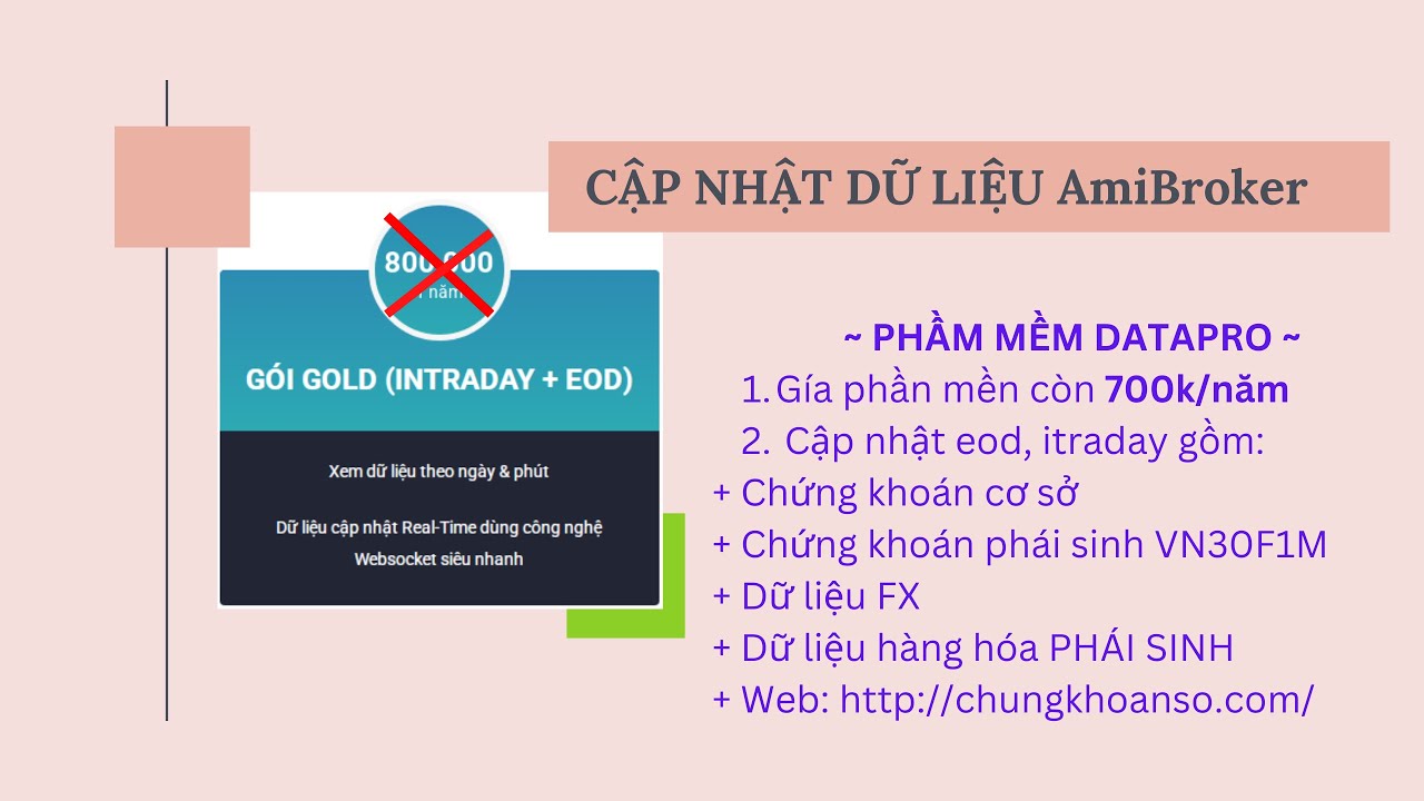 Cập nhật dữ liệu EOD cho phần mềm AmiBroker