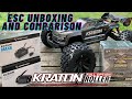 Mamba Monster X 8S & Max 6 in the Arrma Kraton EXB (Unboxing/Size Comparison)