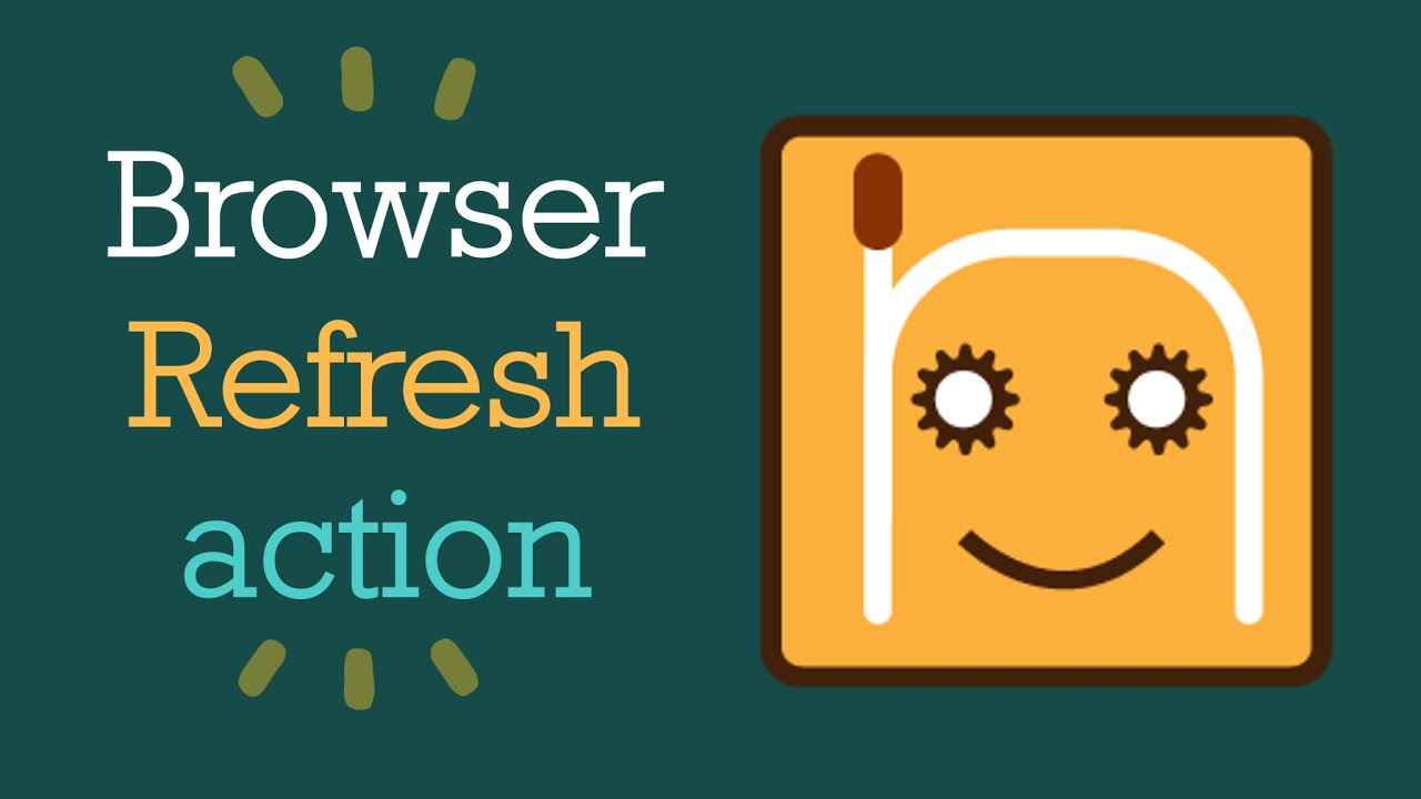 Browser Refresh action | #nRoBo #testautomationframework - YouTube