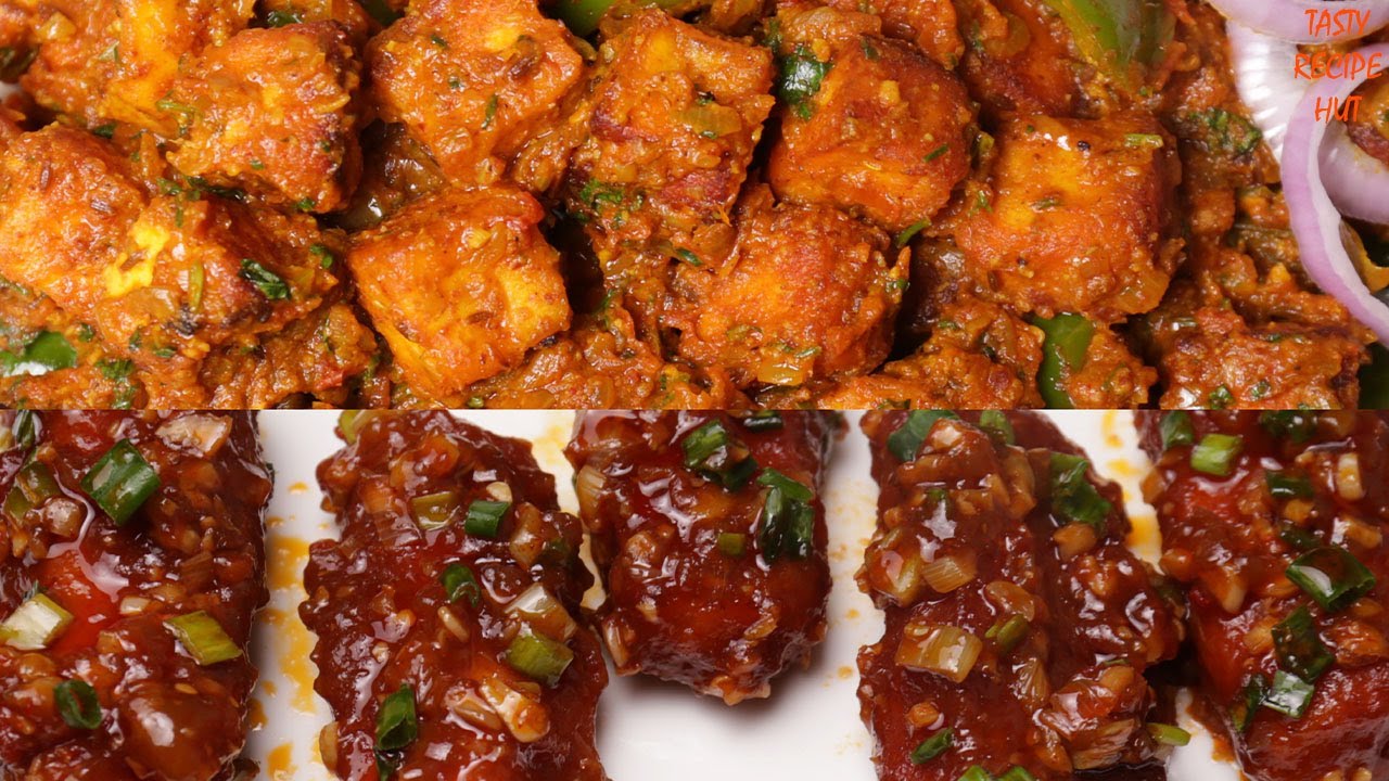 Two Types Of Delicious Paneer Recipe ! Paneer Taka Tak & Schezwan Paneer Satay | Tasty Recipe Hut