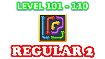 Line Puzzle: Pipe Art - Regular 2 Pack Level 101 - 110 - Walkthrough