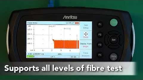 The easy way to test optical fibers, with a handheld OTDR.