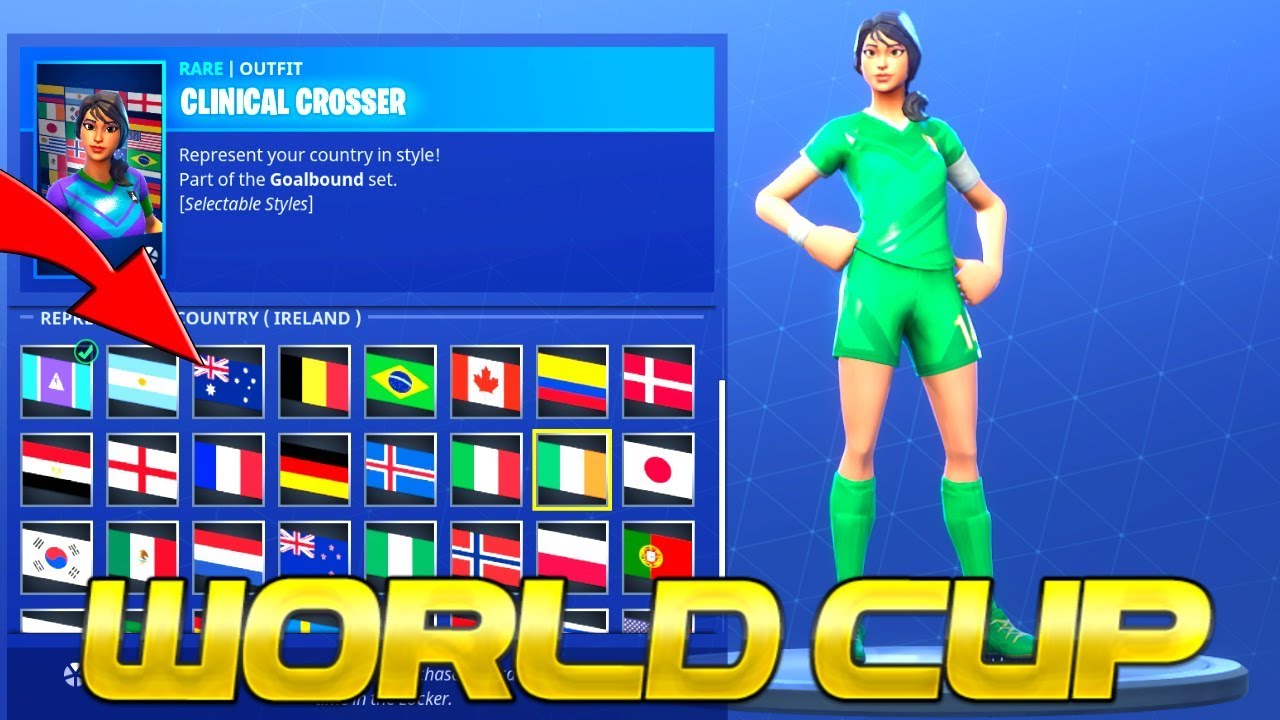 *NEW* WORLD CUP SOCCER SKINS - Fortnite Daily Items Shop ...