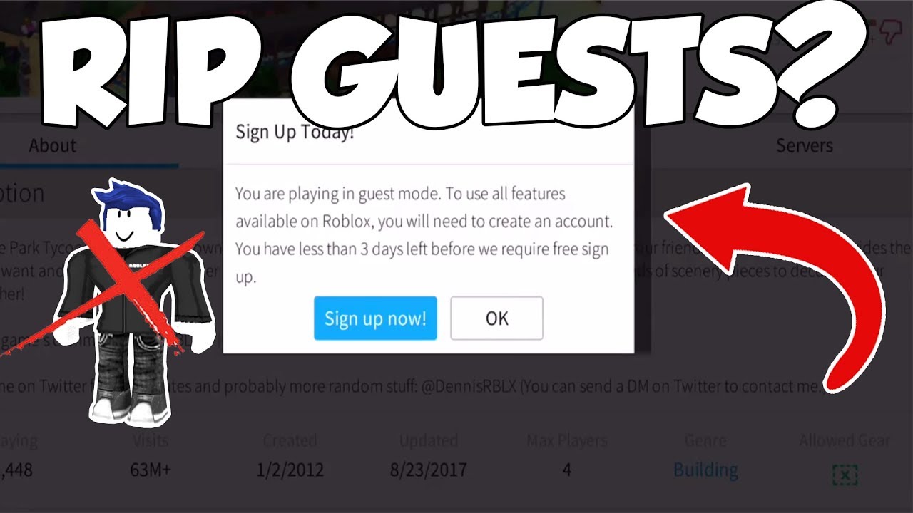 Proof Roblox Guests Might Be Removed Turned Out To Be True - why did roblox remove guests