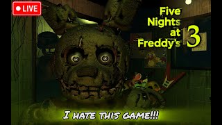 LIVE  FIVE NIGHTS AT FREDDYS  TRYING TO BEAT A FNAF GAME. PLEASE HELP
