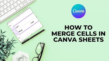 Cellen samenvoegen in Canva-bladen