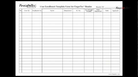 TA300_02-Fingerprint Enrollment