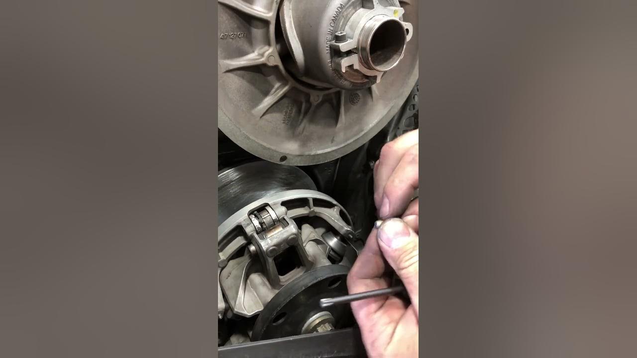 SkiDoo pDrive snowmobile clutch service YouTube