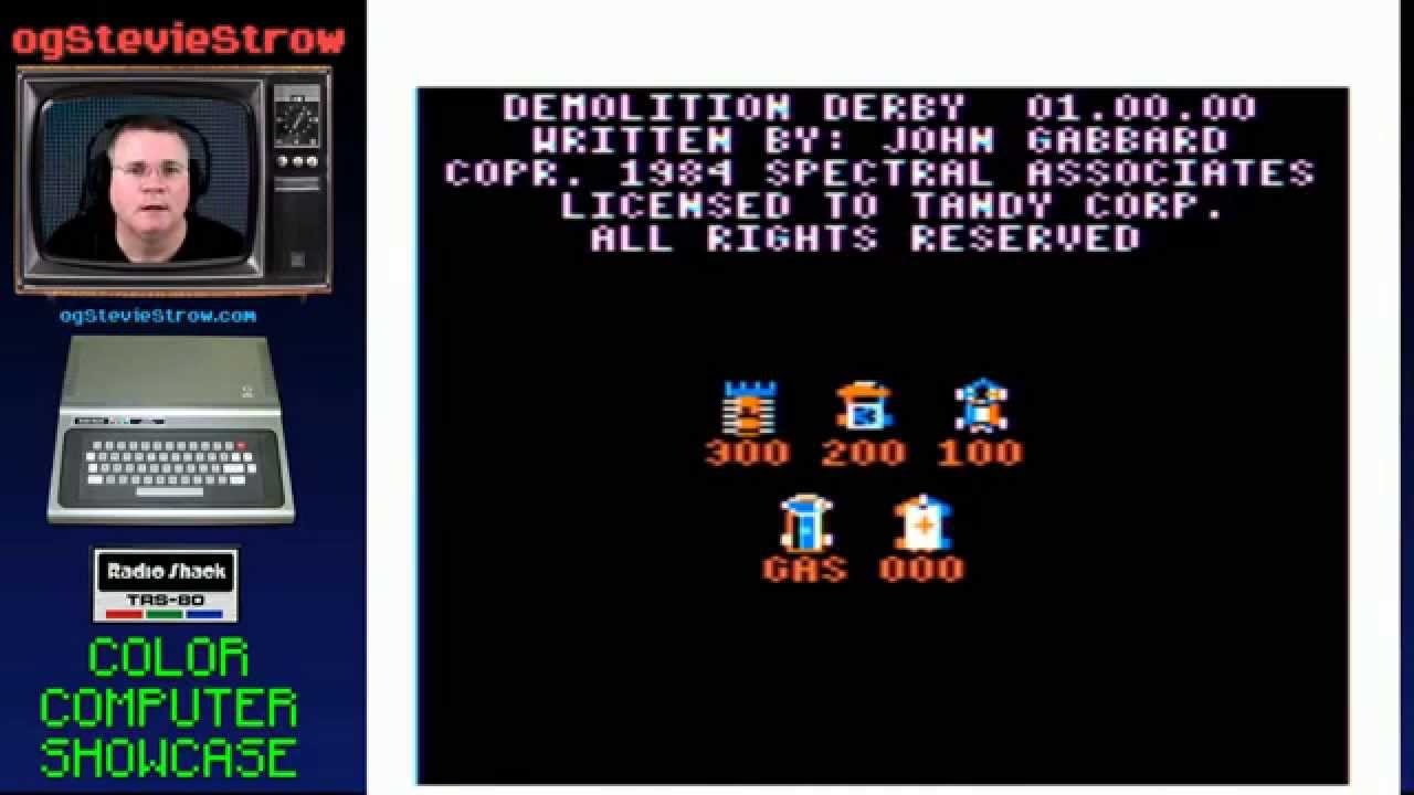 minecraft videos dantdm Demolition Derby - 1984 - TRS-80 Color Computer Game