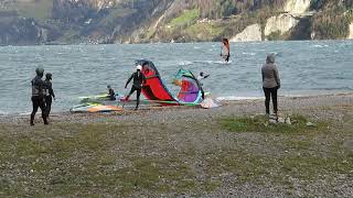 Föhn-kiter an Urnersee