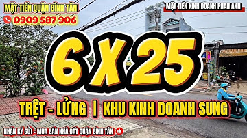 Bán nhà mặt tiền quận Bình Tân,Mặt tiền đường Phan Anh 6x26 khu kinh doanh sung#mattienquanbinhtan 