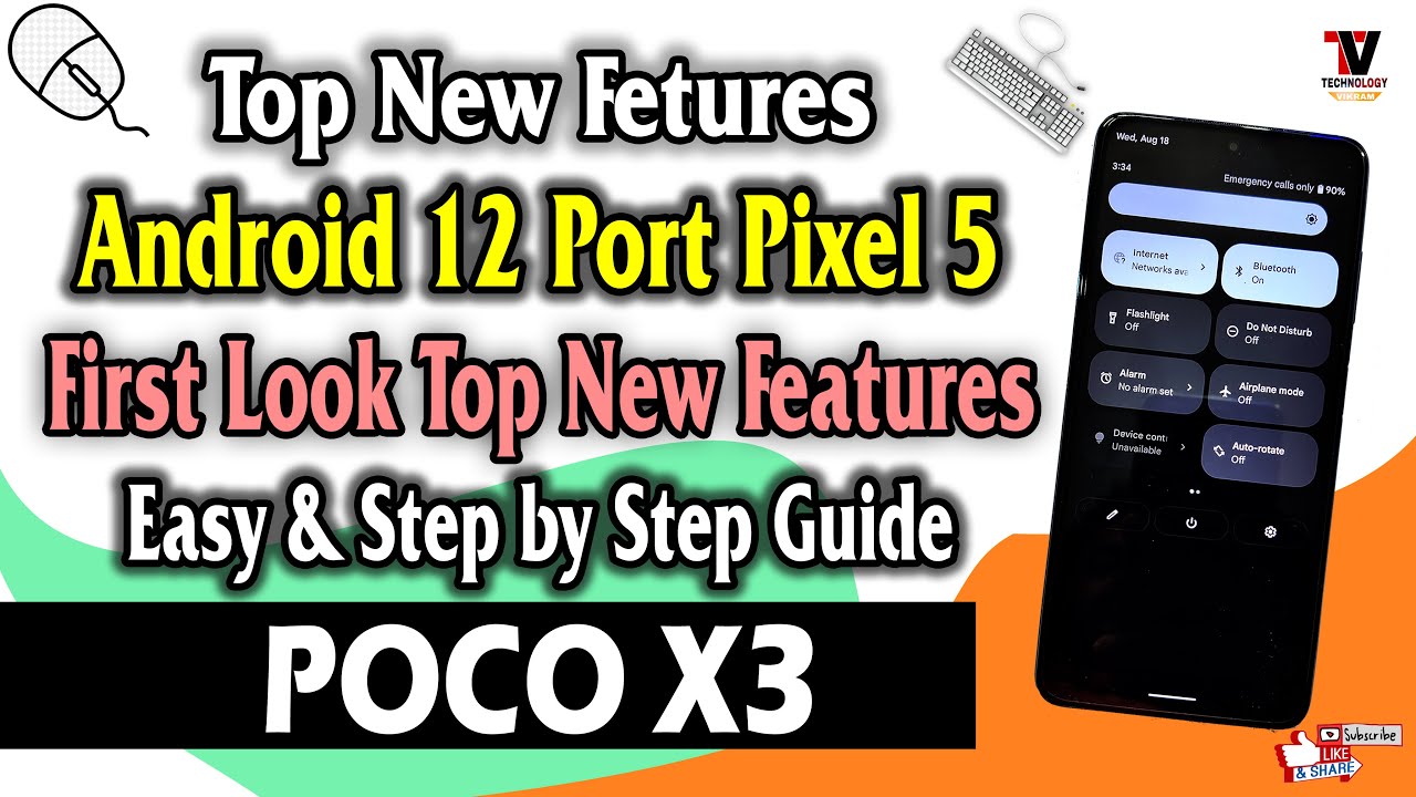 Android 12 for POCO X3 (Surya/Karna) Top Features | Top New Features ...