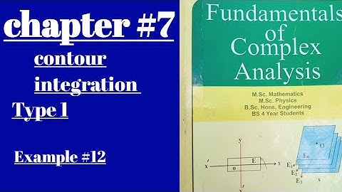Complex Analysis// Contour Integration// chapter #7// Type 1 //Example #12