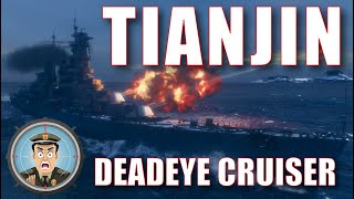 Tianjin Pan Asian Premium Heavy Cruiser World of Warships Review Guide Wows Captain Build Skills