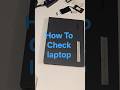 CHCEK LAPTOP FOR REPAIRING || TechCare IT Solutions ||
