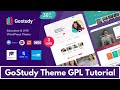 GoStudy Theme GPL Demo Installation and⚡️Activation Tutorial - Real GPL
