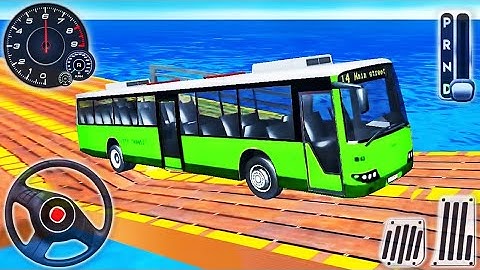 Impossible Bus Driver Crazy Stunt Driving Simulator 2023 Android Gameplay #1 - Crazy Bus Mega Ramp