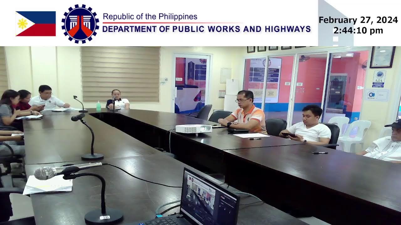 Procurement Livestream for DPWH La Union 1st DEO Pre-Bid Conference on February 27, 2024