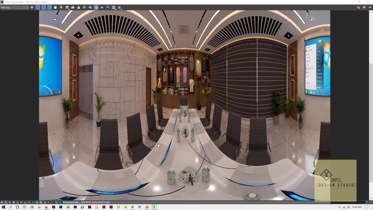 How to Render 360 in 3Ds MAX Tutorial V-ray setting. - YouTube