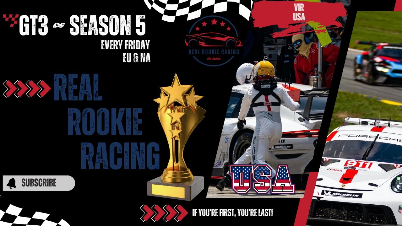 Real Rookie Racing Offical Logo Real Rookie Racing - EU GT3 Official Season 5 (VIR) - YouTube