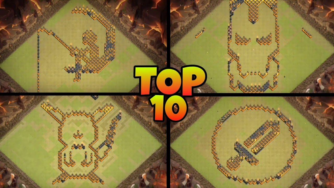 TH 11 TOP 10 FUN BASE + LINK - Clash Of Clans