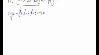 Evaluating a polynomial