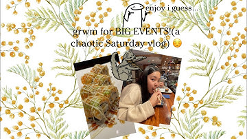 grwm 🫧🧖‍♀️💅 for BIG EVENTS! 🎻🪄🎀🐆🖤!!!(a CHOATIC Saturday vlog) 