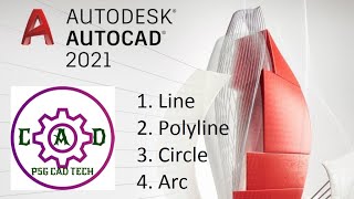 2. AutoCAD Tutorial for Beginners Line, Polyline, Circle, Arc