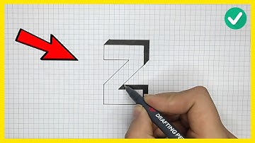 "3D Z on checkered paper with only 6 lines! You won