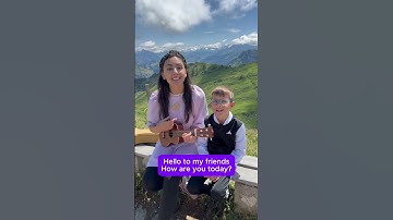 Thumbnail of The Hello Song for Toddlers and Preschool - Live from the Swiss Alps #learning #preschool #songs