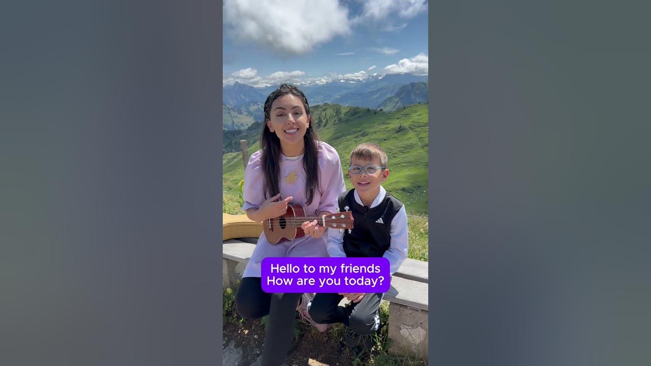 The Hello Song for Toddlers and Preschool - Live from the Swiss Alps #learning #preschool #songs